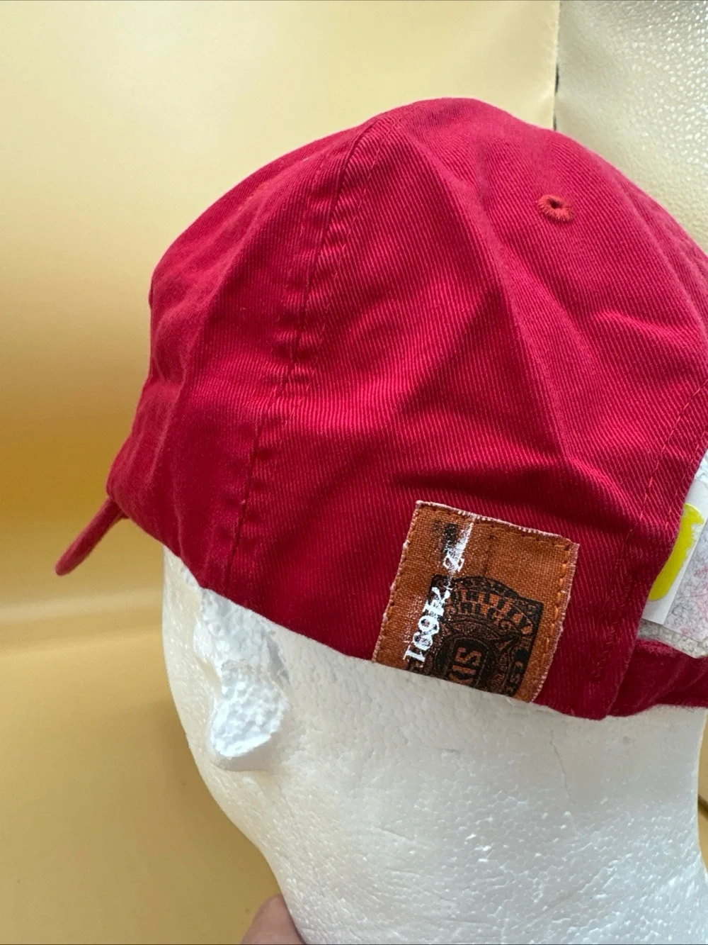 NWT Polo Ralph Lauren Red Sportsman Naval Madison Ave Hat DEADSTOCK Distressed - Picture 6 of 10